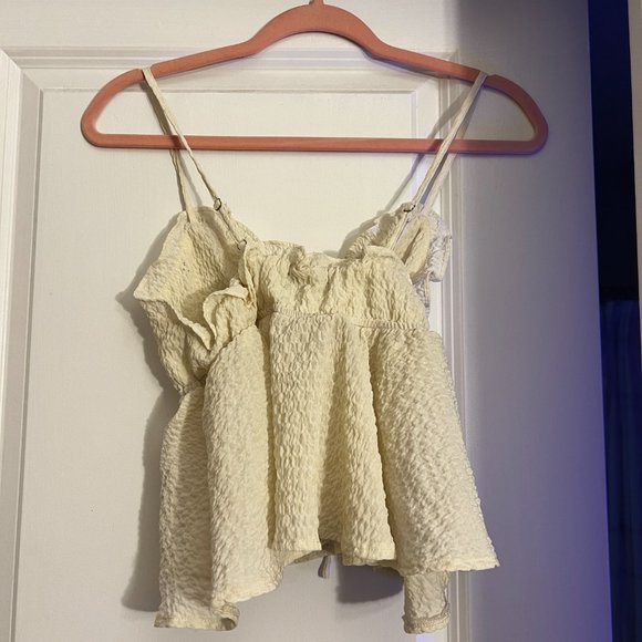 White Cider Ruffled Tank - Picture 2 of 4